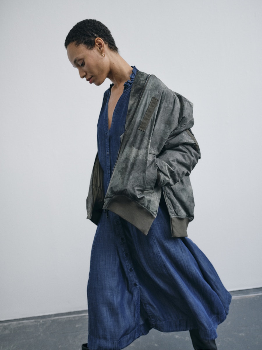 Mos Mosh Ruby Print Bomber Jacket 175540