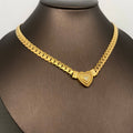 Handpicked Heart Charm 18K Gold Plated Necklace