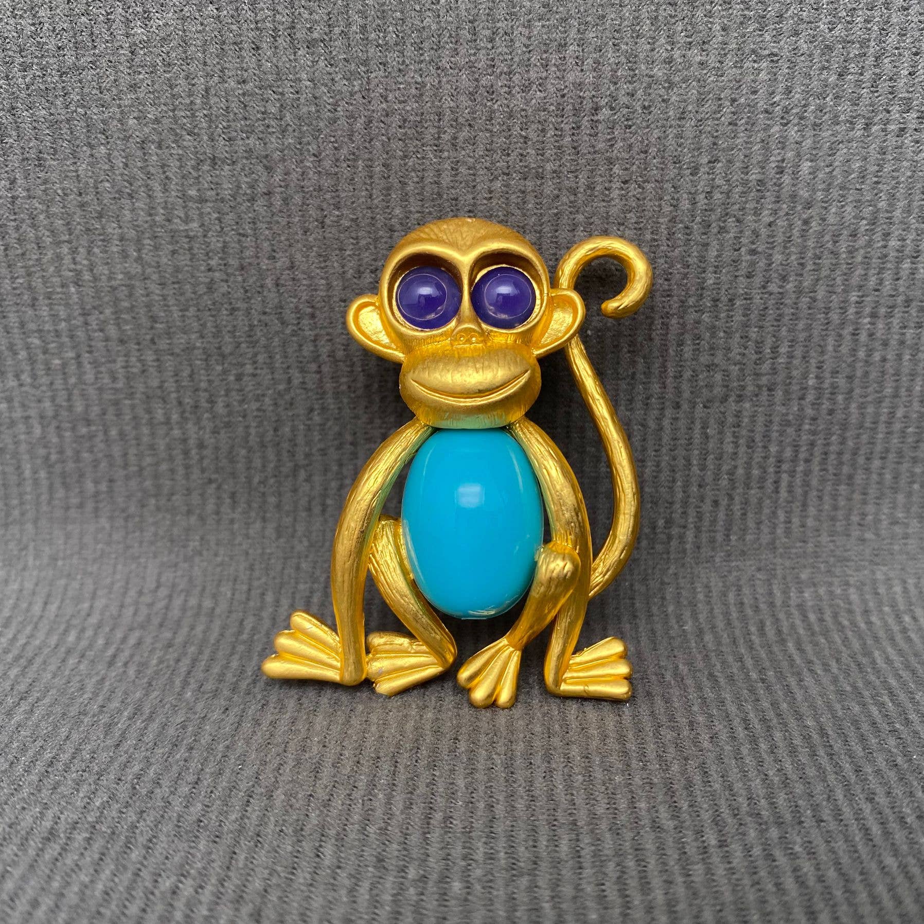 Handpicked Monkey Brooch