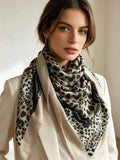 Leopard Square Scarf