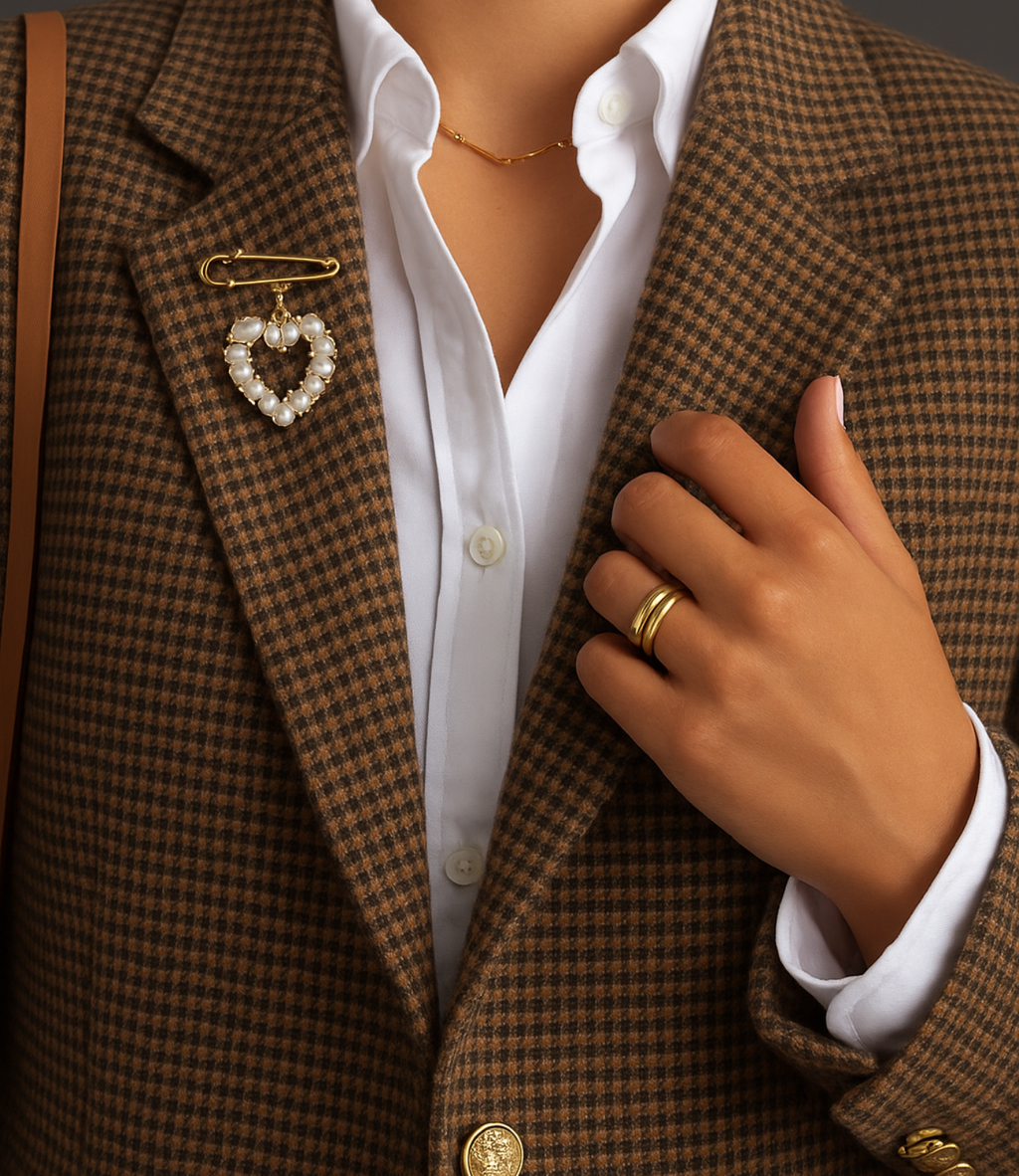 Handpicked Heart Broche