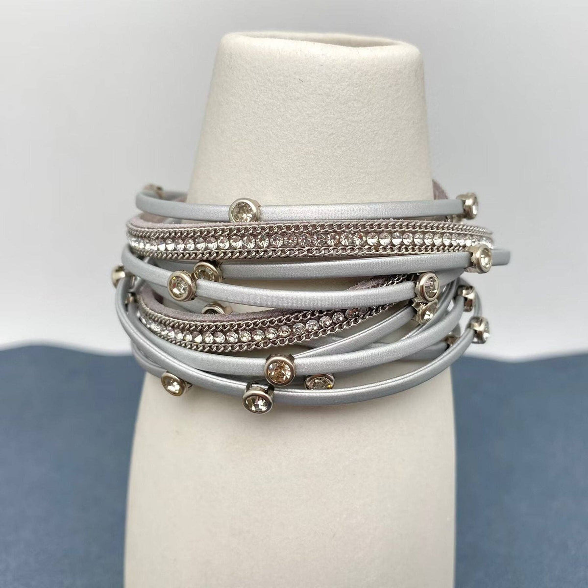 Handpicked Layer Leather Magnetic Buckle Bracelet
