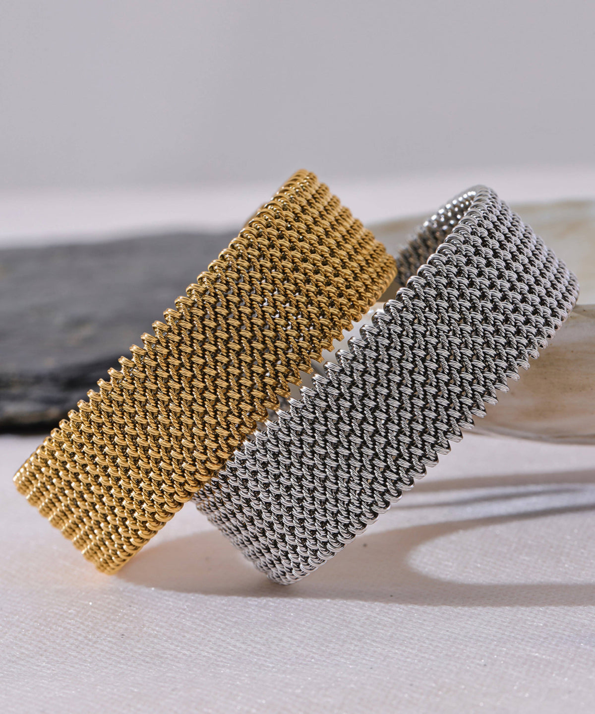 Handpicked Mesh Cuff Bracelet