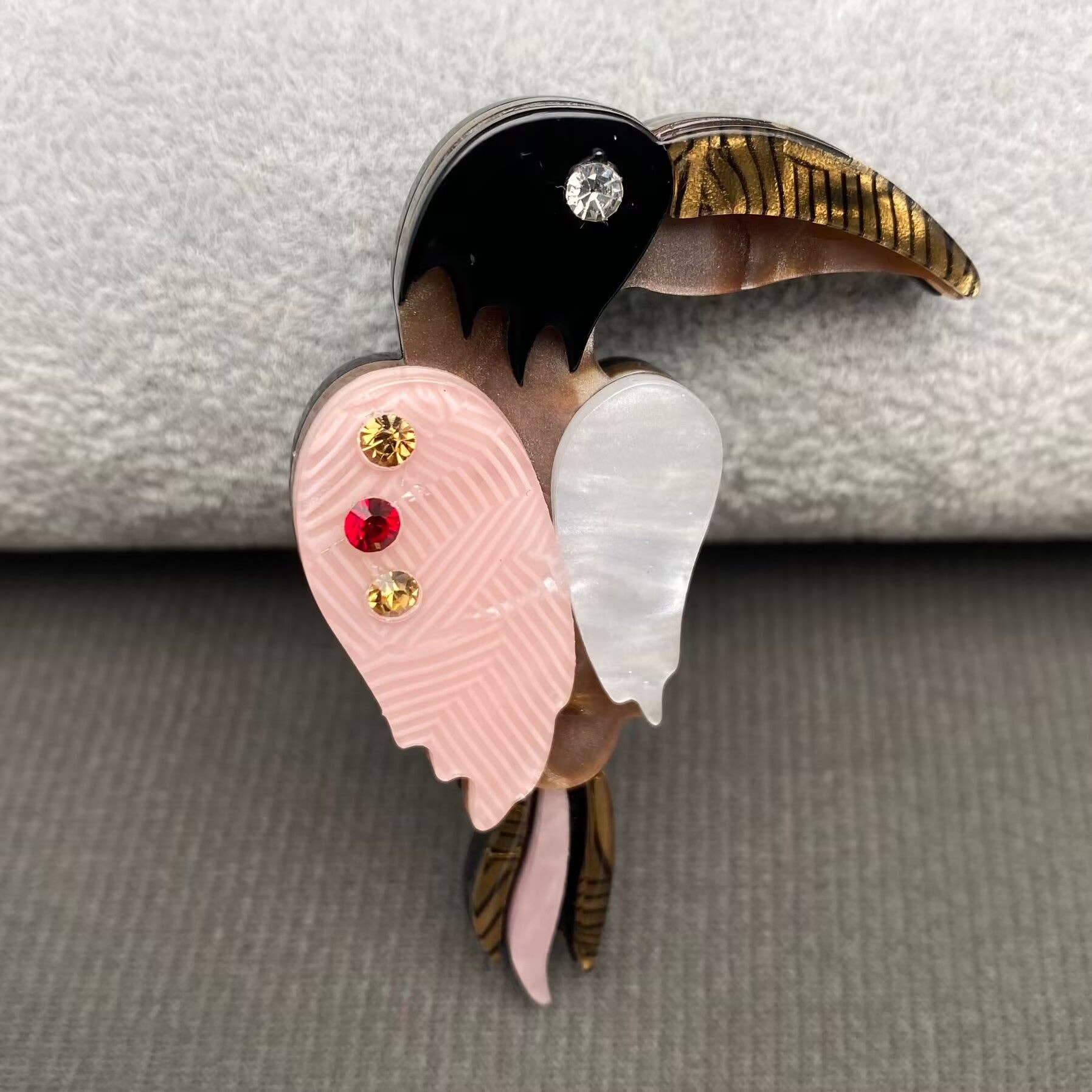 Handpicked Toucan Acrylic Brooch