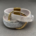 Handpicked Leather Magnetic Buckle Bracelet