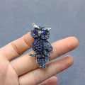 Handpicked Rhinestone Owl Brooch