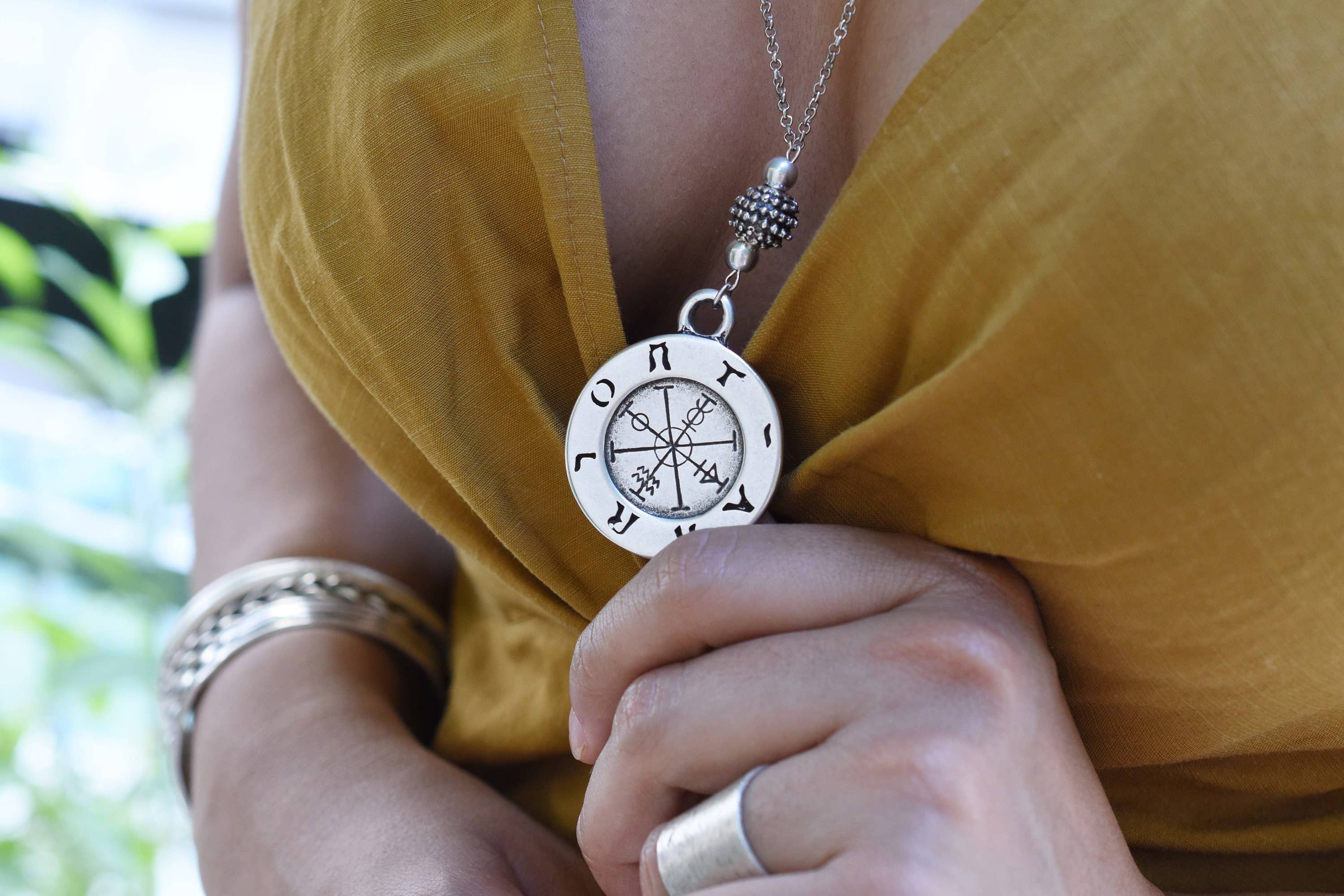 Handpicked Wind Rose Coin Necklace