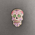 Handpicked Colored Skull Brooch