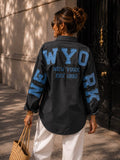 Handpicked Oversized Shirt NEW YORK Embroidery