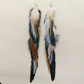 Handpicked Longer Feather Dangle Earrings