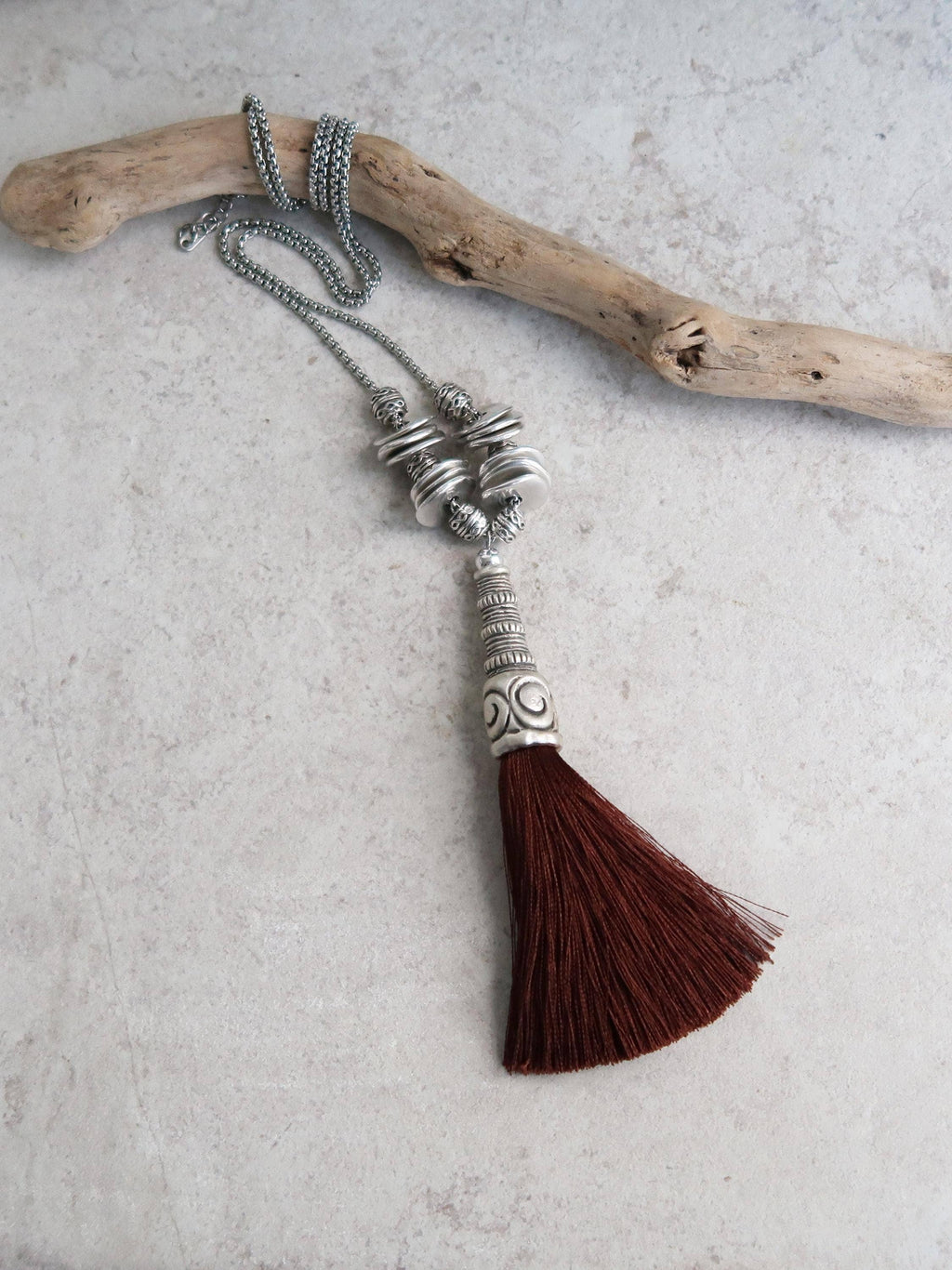 Handpicked Tassel Necklace
