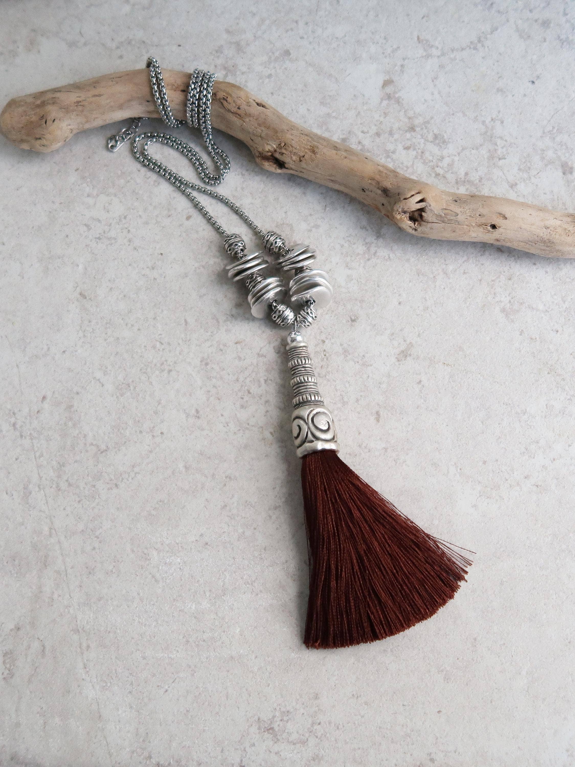 Handpicked Tassel Necklace